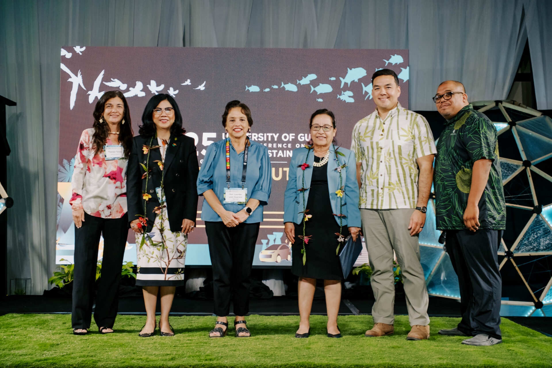 President of the Republic of the Marshall Islands, Her Excellency, Hilda Heine Ed.D. capped off the 2025 University of Guam Conference on Island Sustainability with her announcement of the Republic of the Marshall Islands Green Growth initiative.  The initiative was officially announced this month. UOG and Guam Green Growth offer their congratulations to the group.