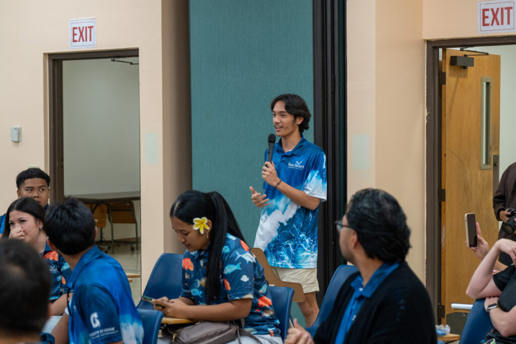Ian Gaza, a pre-engineering student at Guam Community College, shares that he wants to contribute to improving sustainability on Guam. Gaza is one of the fellows in the 2025 Research Education and Extension Fellowship (REEF) program.