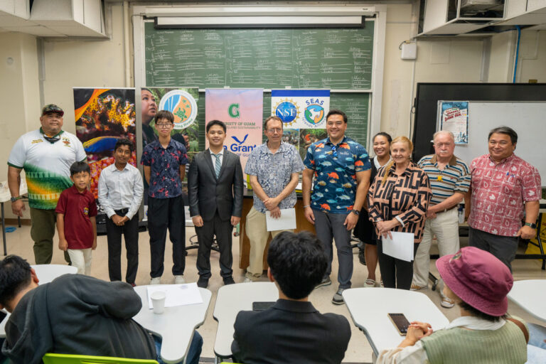Overall winners and leadership at the 48th Annual Islandwide Science Fair