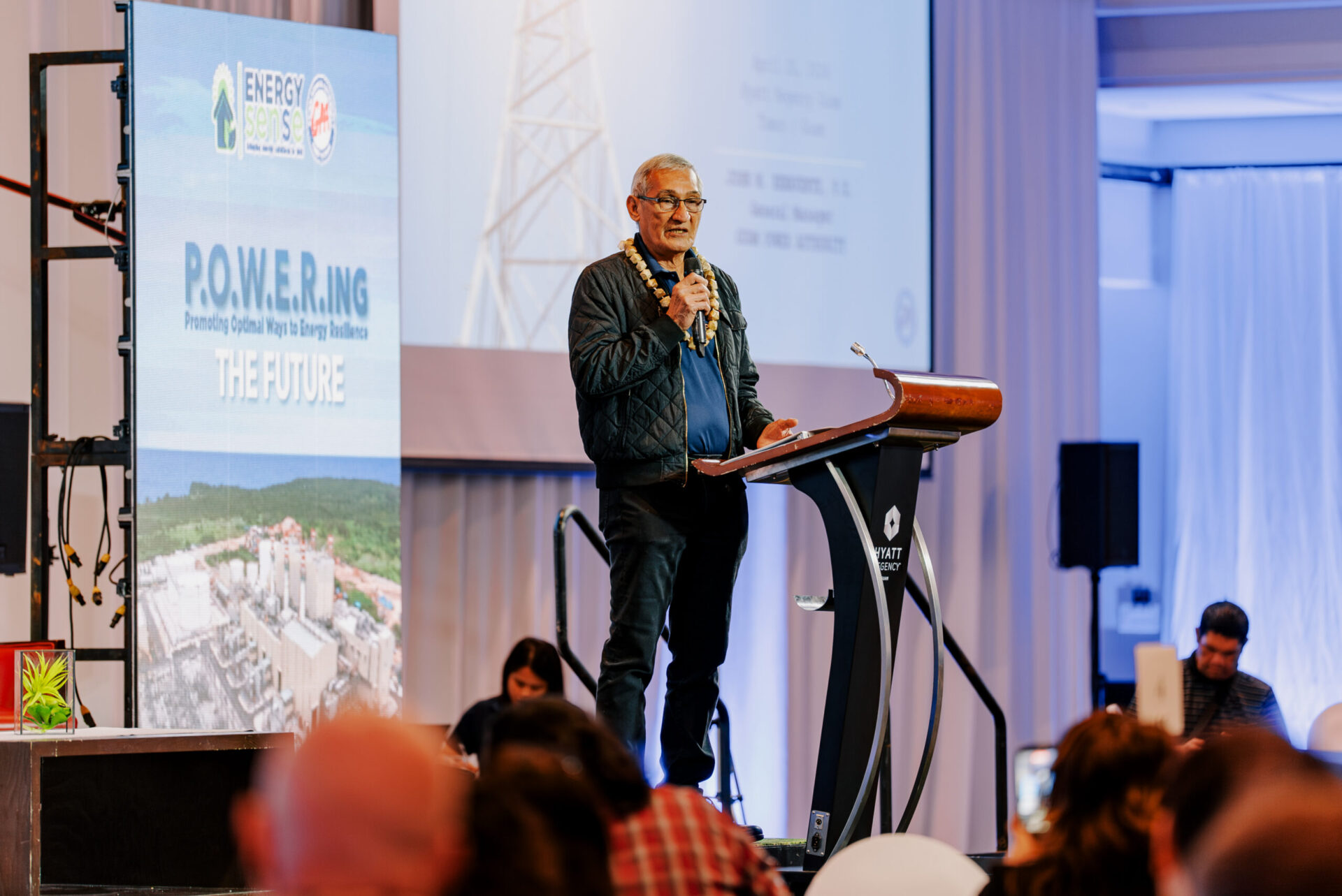 Guam Power Authority General Manager John M. Benavente, P.E. at P.O.W.E.R. symposium