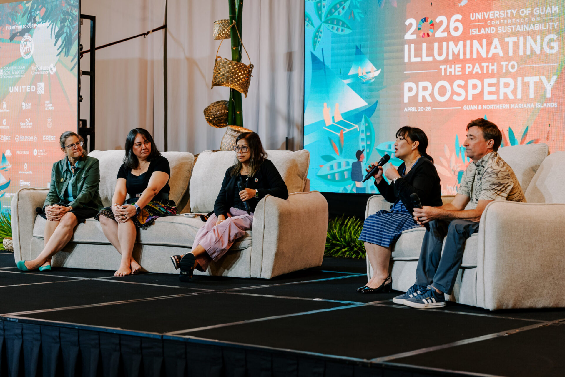 Leaders and representatives from Green Growth movements  across Micronesia and Hawaiʻi share insights and initiatives during a Green Growth Gathering at the 17th University of Guam Conference on Island Sustainability (CIS2026).