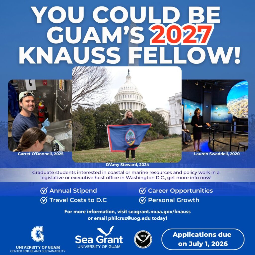 Flyer advertising open applications for the KNAUSS Fellowship.