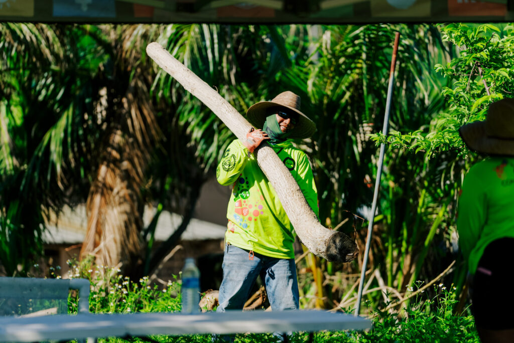 Picture of the G3 Conservation Corps at the Island Beautification event in Tamuning.
