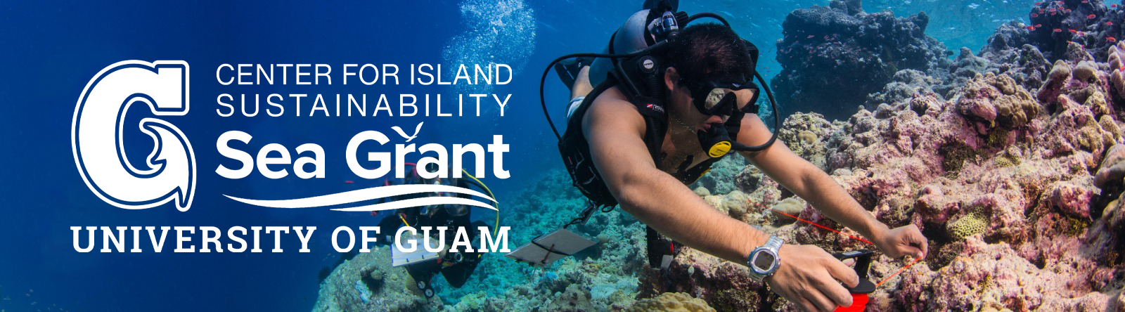 UOG Center for Island Sustainability & Sea Grant banner for Research