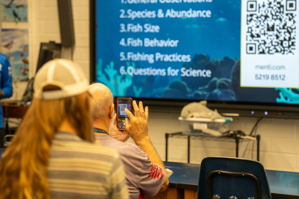 Participants gather at the Guihan for Guåhan Fisher Forum to share local observations on reef fish populations and ecosystem trends following Guam's 2020 ban on SCUBA spearfishing.